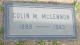 Photo of headstones/thumb_Colin M. McLENNON 1888 -1943 hdstn LA Angelus Rosedale Cem 
